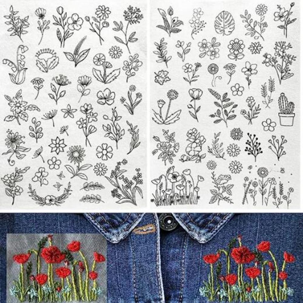 Embroidery Stabilizer Backing - DIY Embroidery Dissolving Transfer Paper Stitching