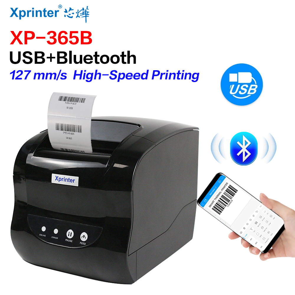 Commercial Book Printing Machines - Xprinter 365B Thermal Label Printer Barcode