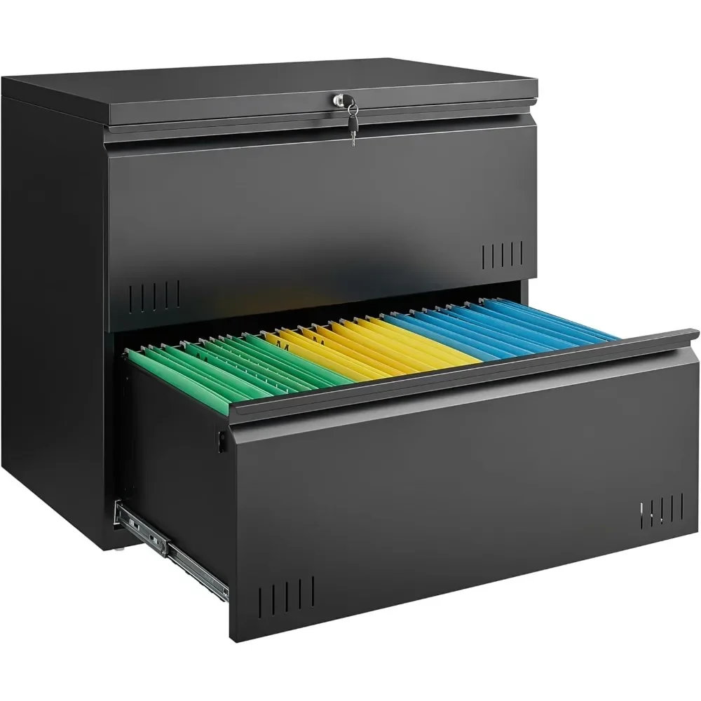 Commercial Printer - metal file cabinet with lock, 2