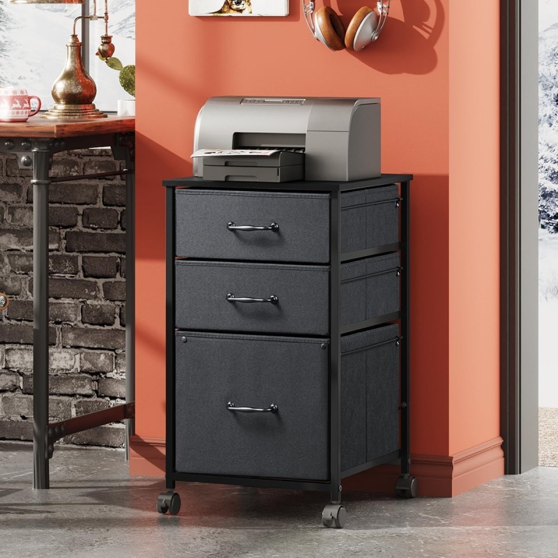 Commercial Printer - GALAXHERO File Cabinet 3-Drawer Mobile Rolling
