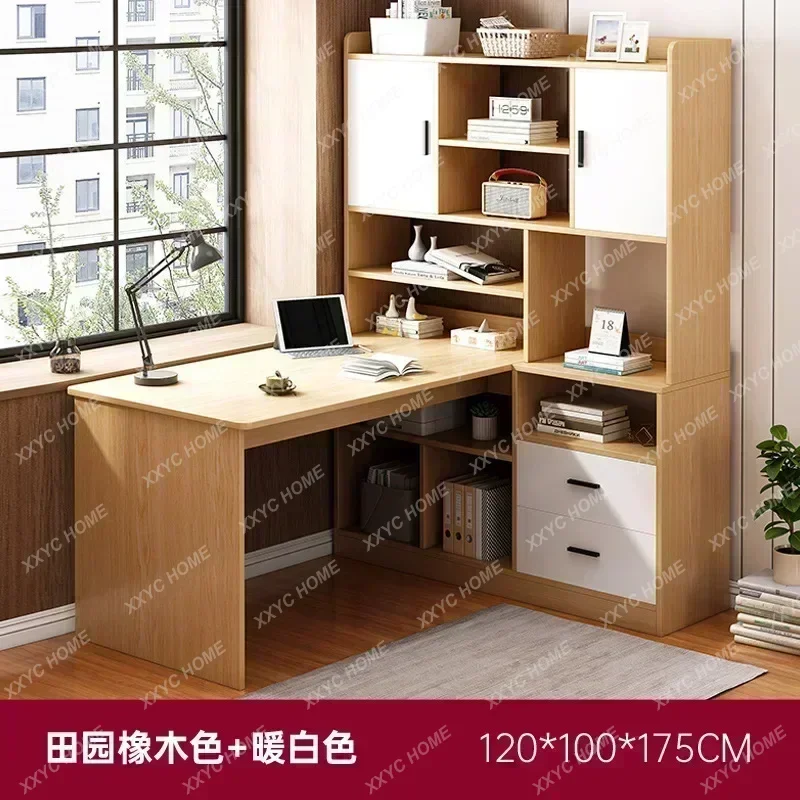 Commercial Printer - A L Shaped Desk with 3