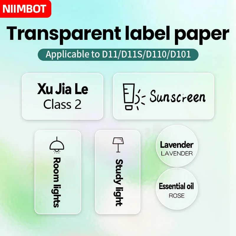 Commercial Book Printing Machines - Niimbot D101 D11 D110Transparent Label Printing