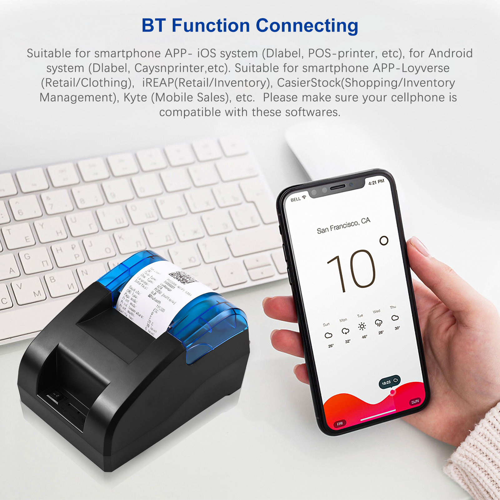 58mm Thermal Receipt Printer D - Commercial Printing Shop のレビューと価格