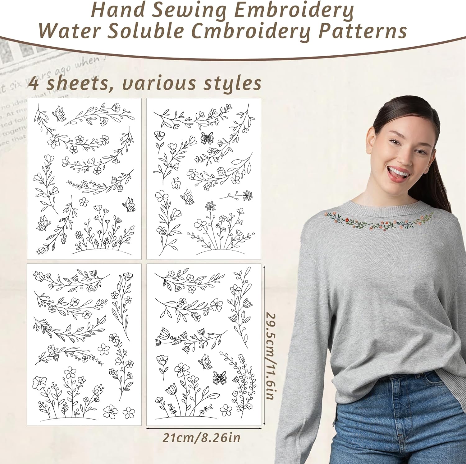 Stick & Stitch Water Soluble E - Embroidery Stabilizer Backing のレビューと価格