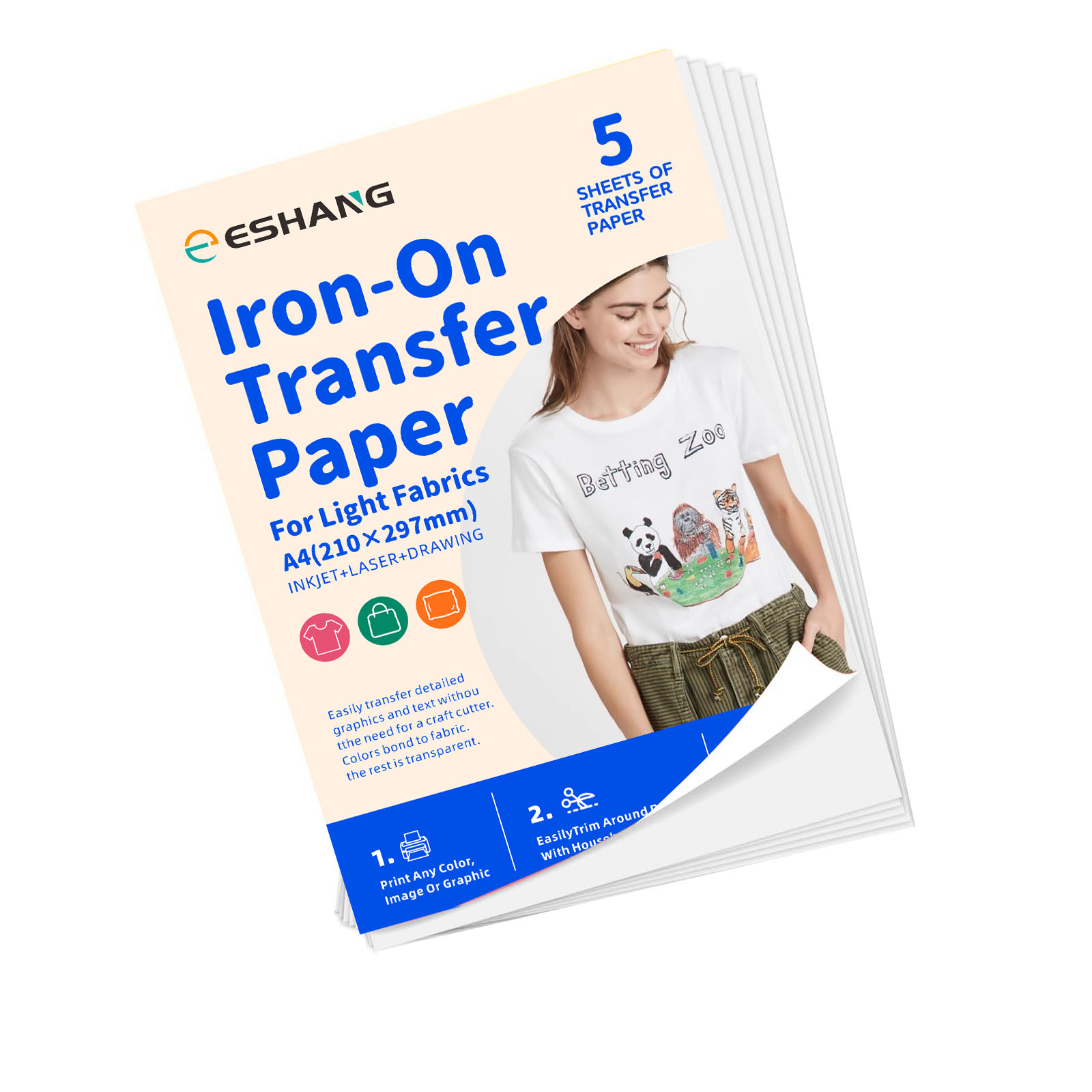 5 Sheets A4 Heat Transfer Pape - Printable Heat Transfer Vinyl のレビューと価格