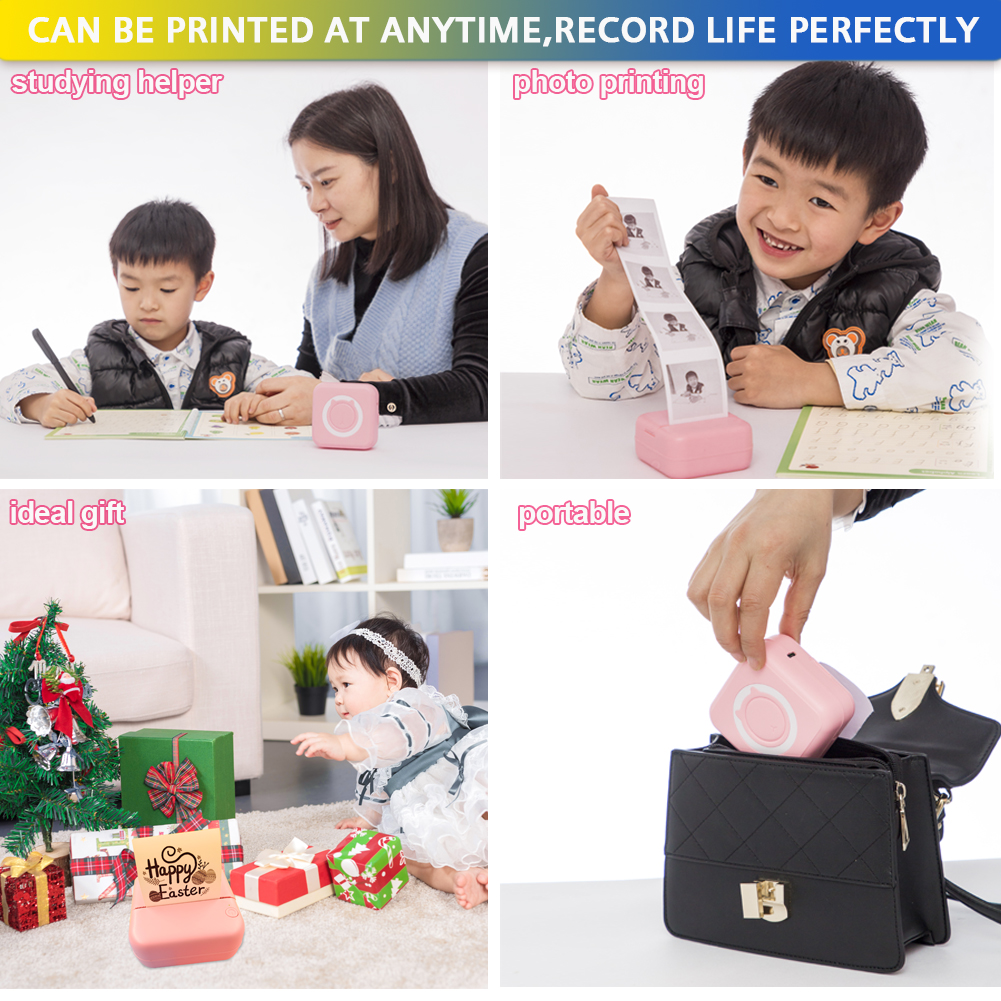 Kids Mini Printer Inkless Blue - Commercial Book Printing Machines のレビューと価格
