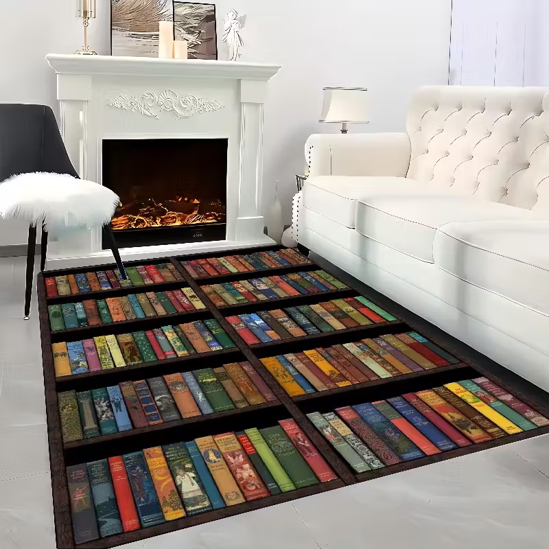 Bookshelf Area Rug for Teen St - Commercial Book Printing Machines のレビューと価格