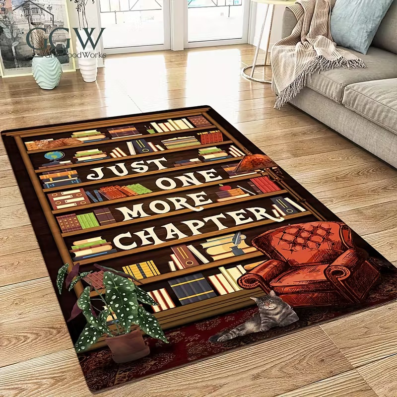 Bookshelf Area Rug for Teen St - Commercial Book Printing Machines のレビューと価格