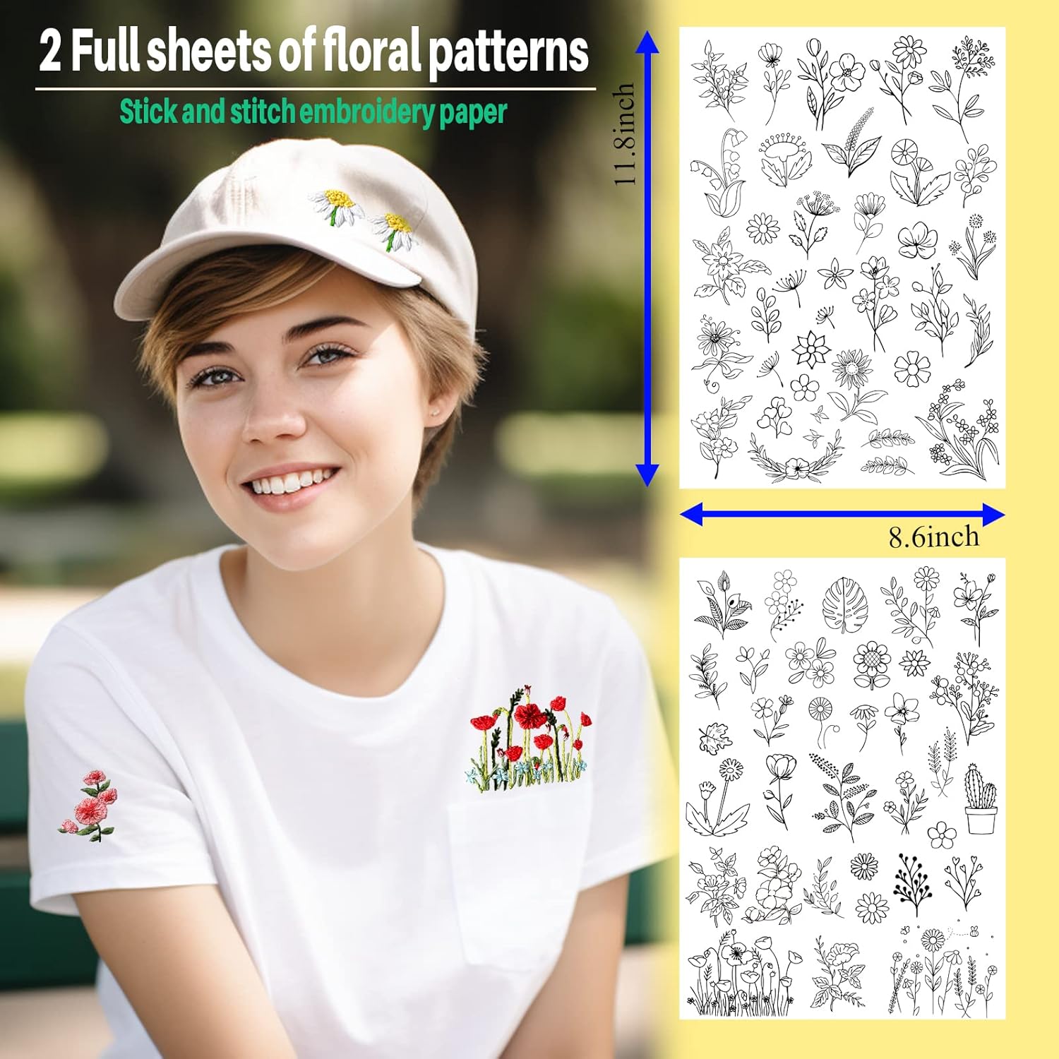 72Pcs Water Soluble Stabilizer - Embroidery Stabilizer Backing のレビューと価格