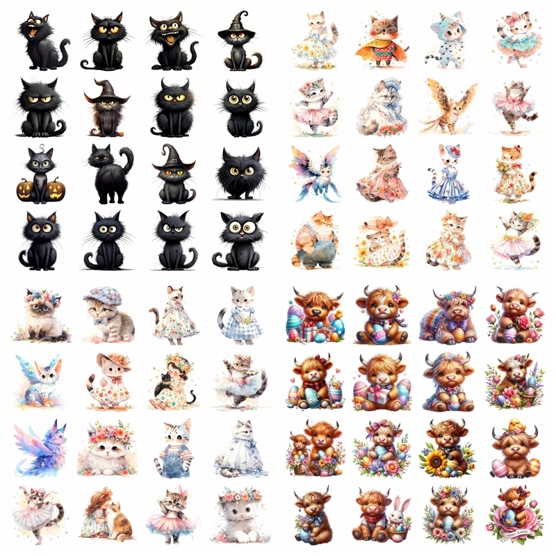 14cm black cat sloth heat tran - Printable Heat Transfer Vinyl のレビューと価格