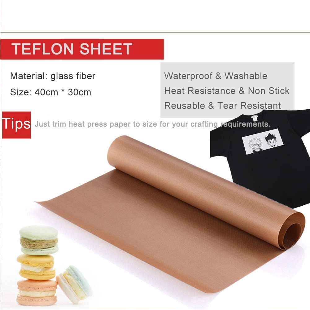 Te-flon Sheet for Heat Press,  - Printable Heat Transfer Vinyl のレビューと価格