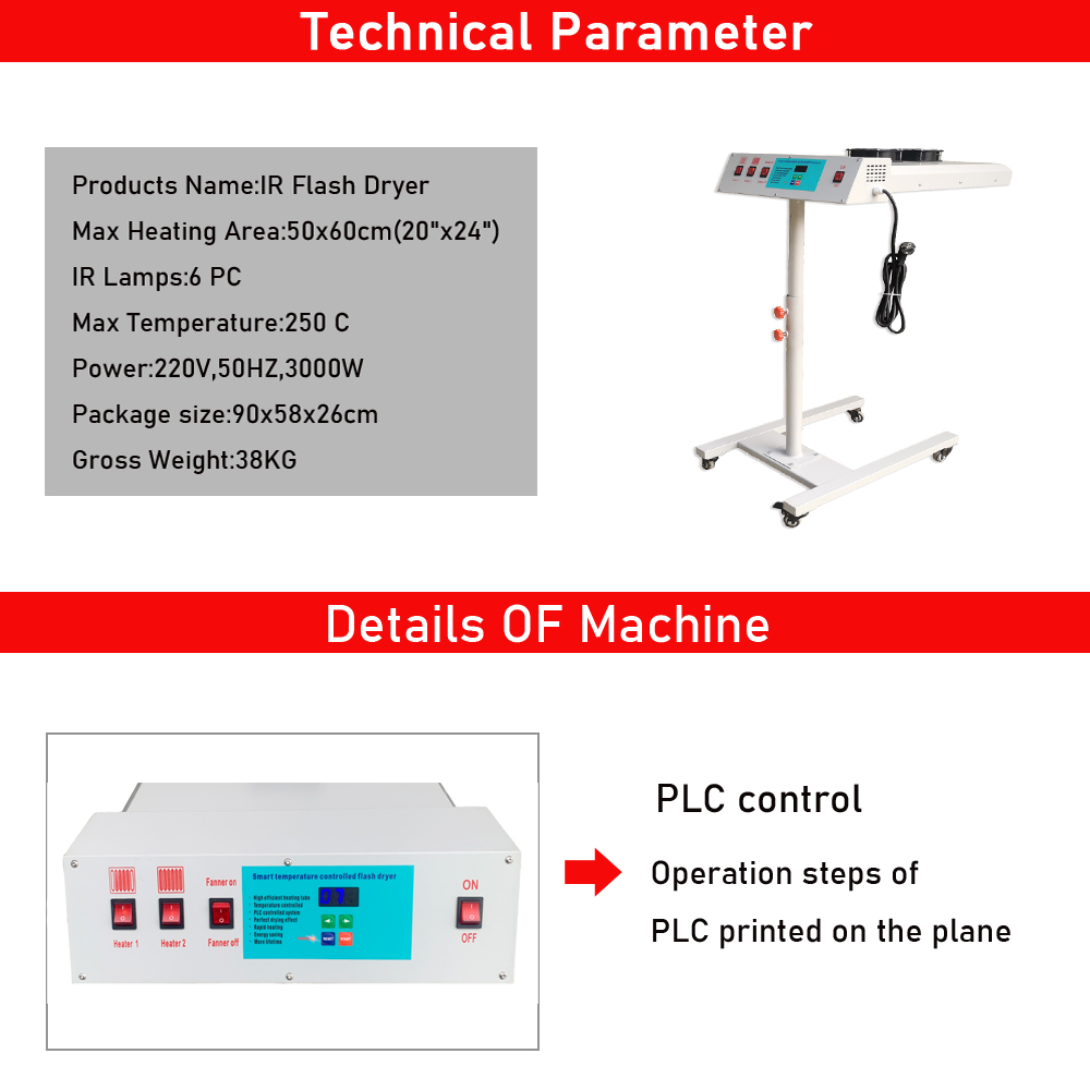 Factory Price  Ir Silkscreen S - Flash Dryer Screen Print のレビューと価格