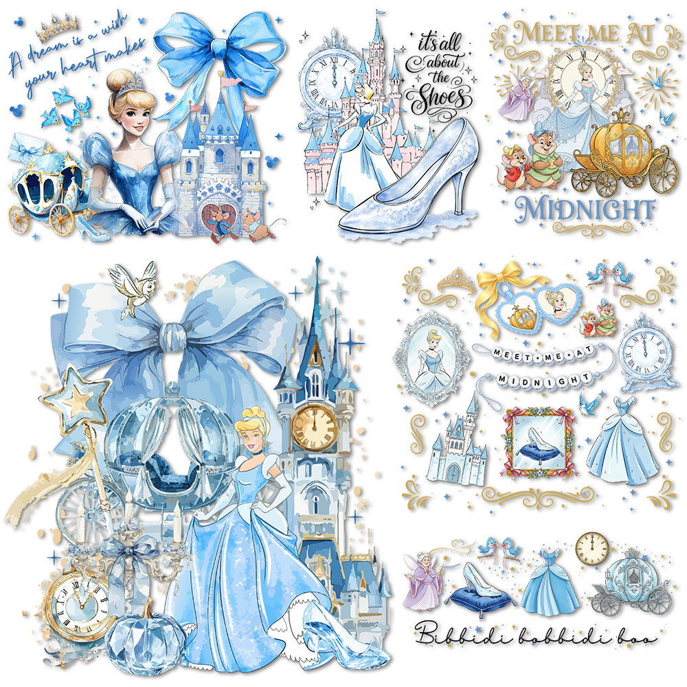 Cinderella Crystal shoes Iron  - Printable Heat Transfer Vinyl のレビューと価格