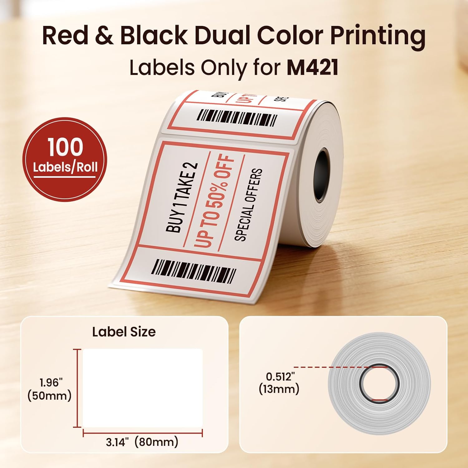 Red & Black Adhesive Thermal L - Commercial Printer のレビューと価格