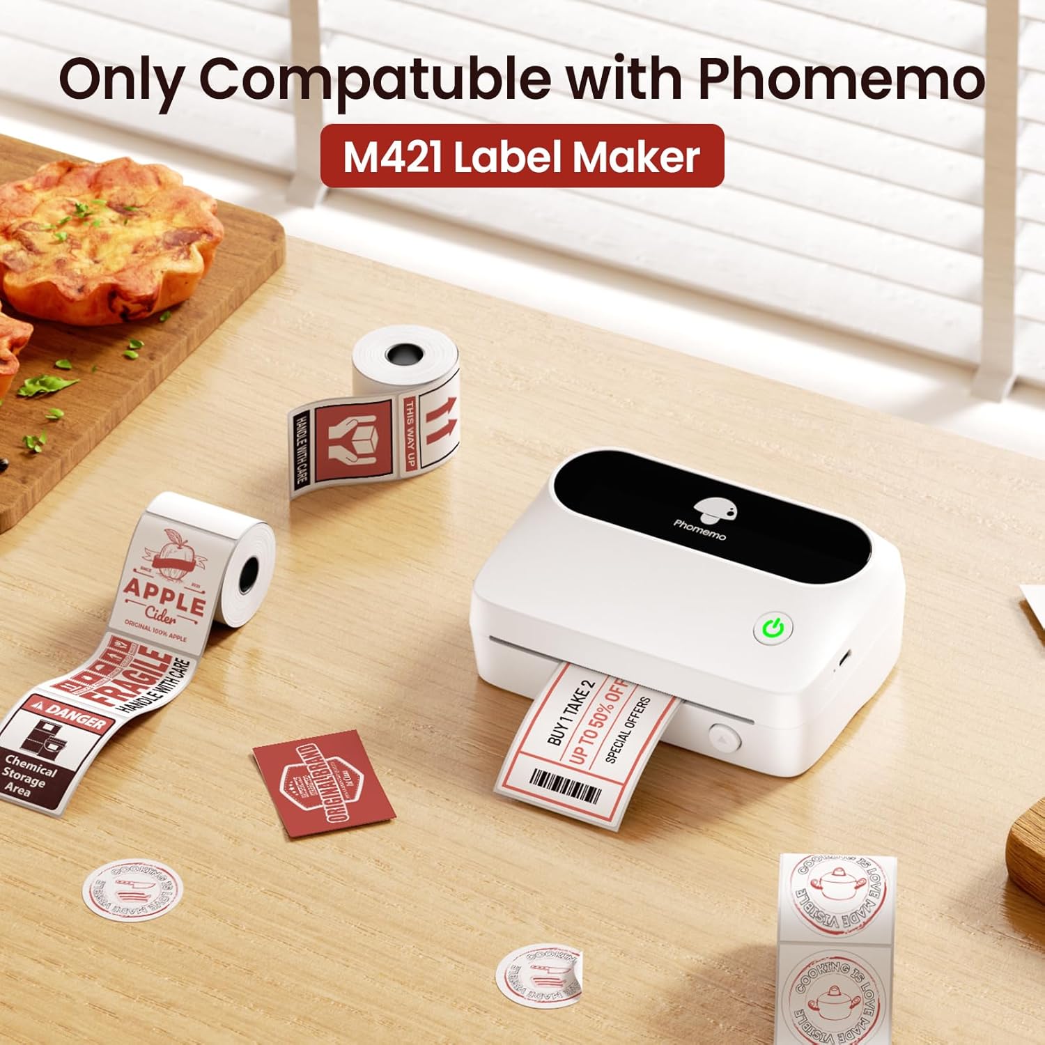 Red & Black Adhesive Thermal L - Commercial Printer のレビューと価格