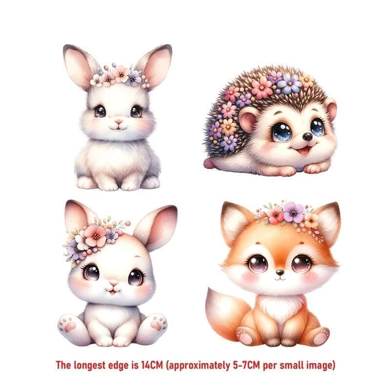 14CM Suit Cute Flower Animal F - Printable Heat Transfer Vinyl のレビューと価格