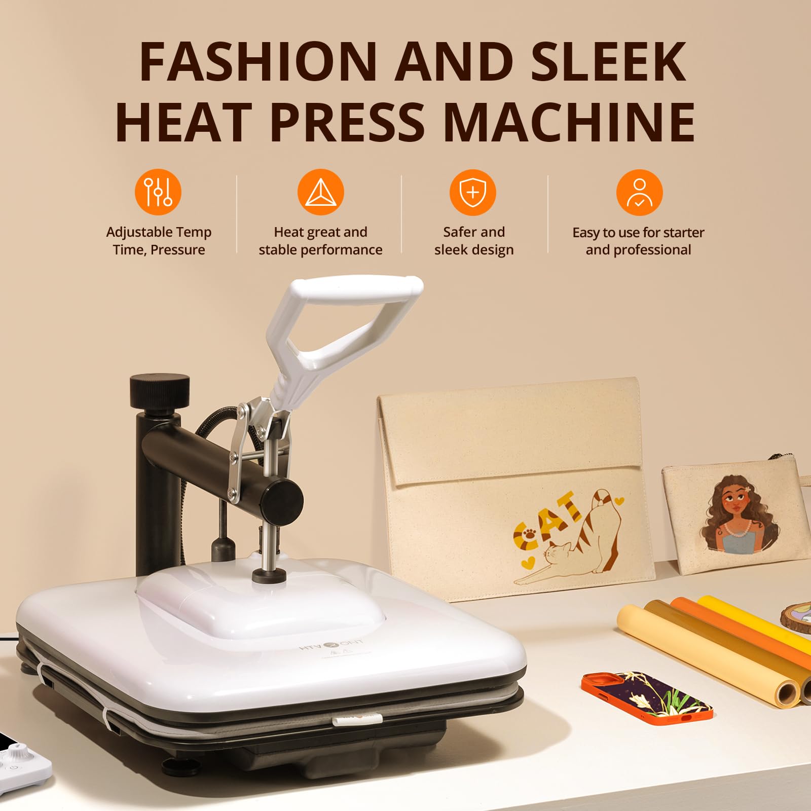 HTVRONT Heat Press Machine for - Printable Heat Transfer Vinyl のレビューと価格