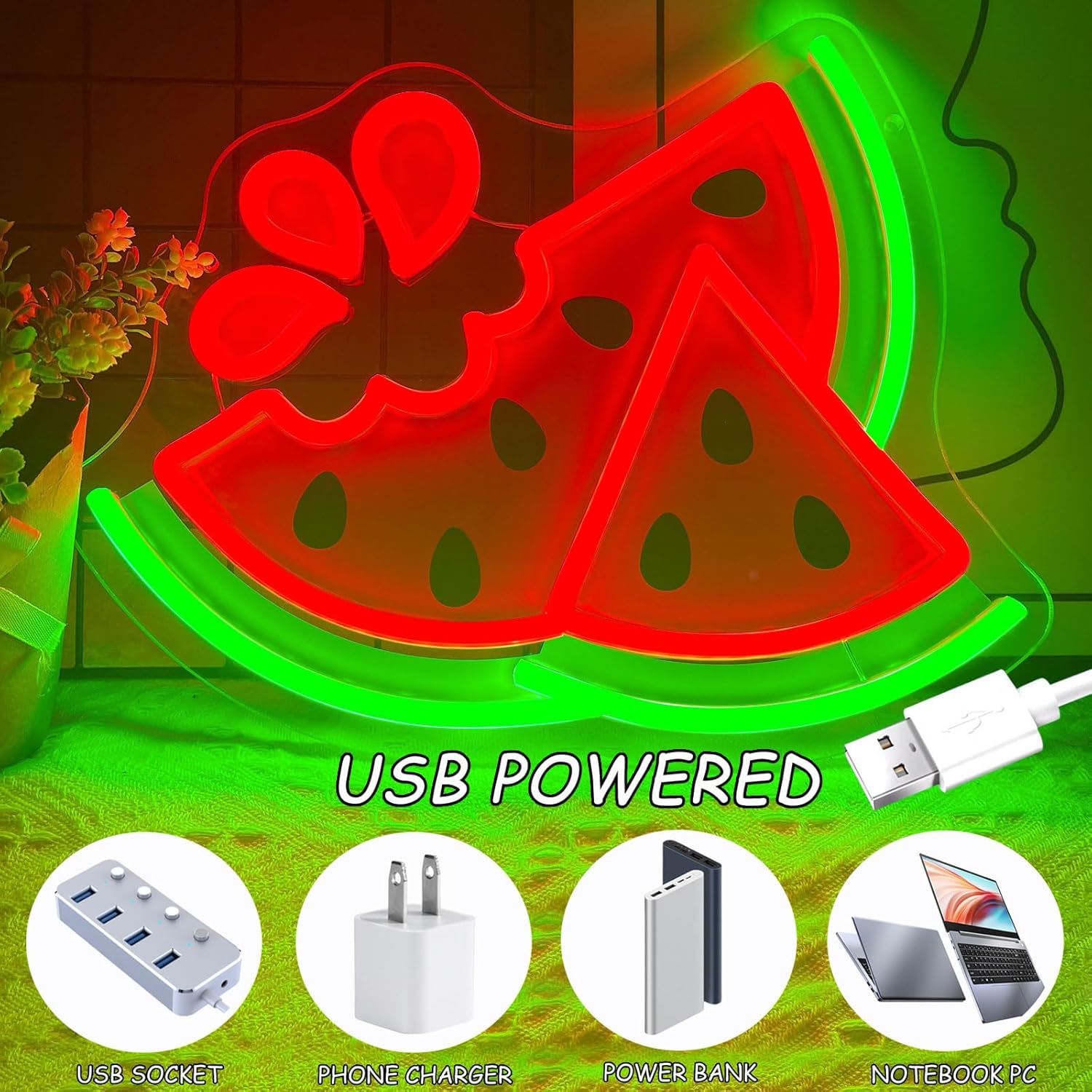 Watermelon Neon Sign UV Print  - Commercial Printing Shop のレビューと価格