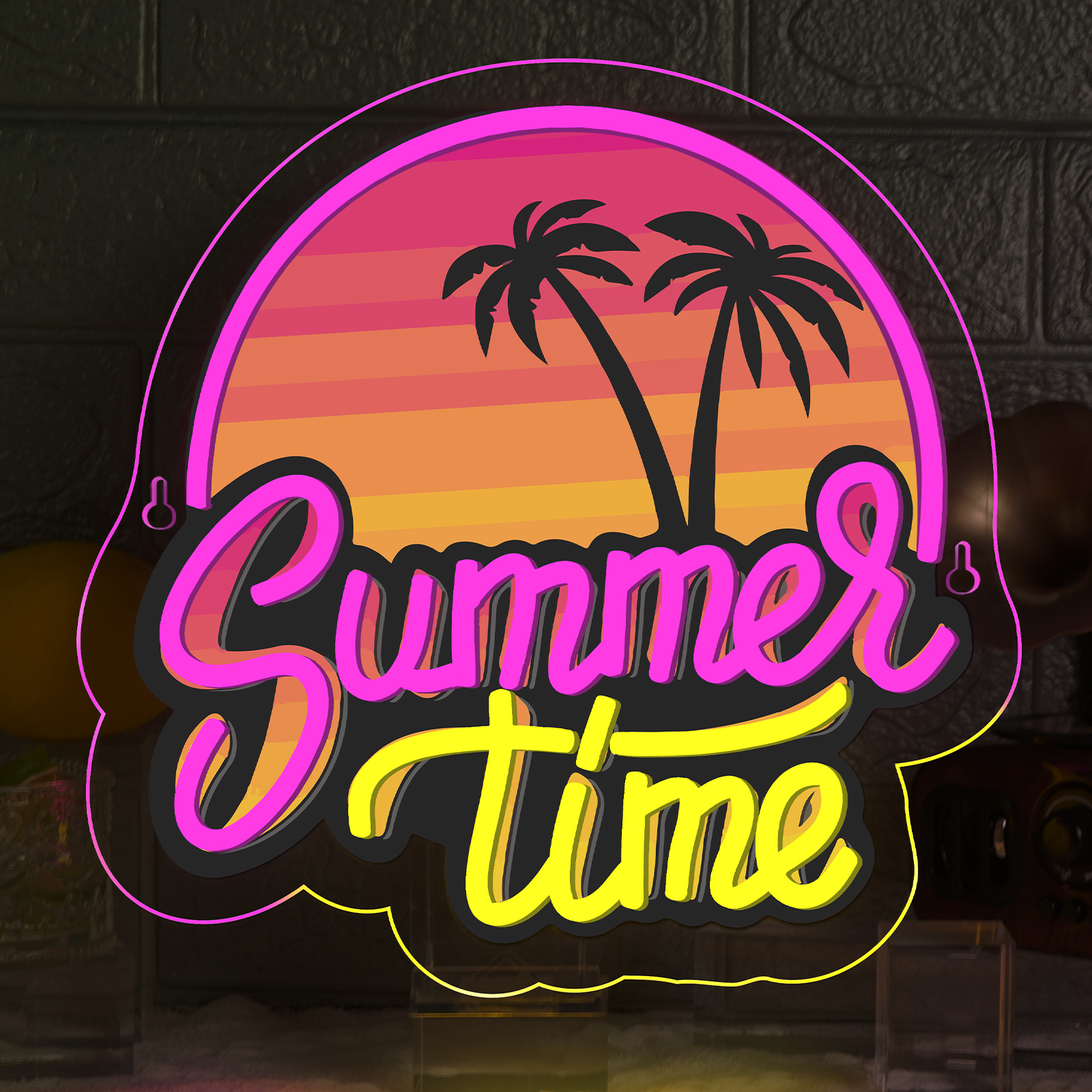 Summer Time Neon Sign UV Print - Commercial Printing Shop のレビューと価格