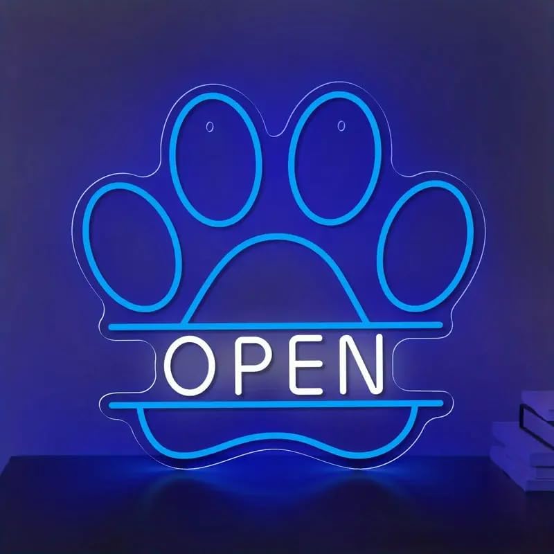 LED Neon Sign USB Dimmable Paw - Commercial Printing Shop のレビューと価格