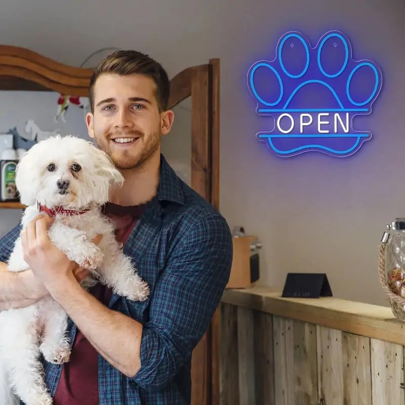 LED Neon Sign USB Dimmable Paw - Commercial Printing Shop のレビューと価格