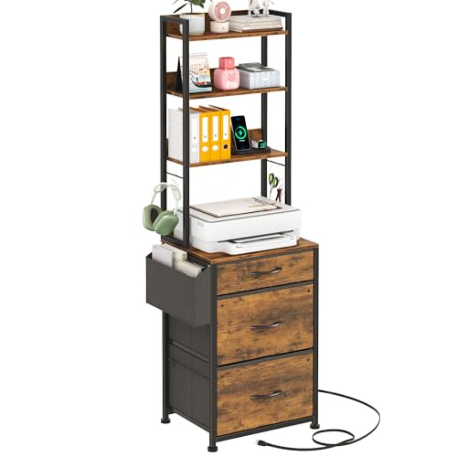 3 Fabric Drawer Tall File Cabi - Commercial Printer のレビューと価格