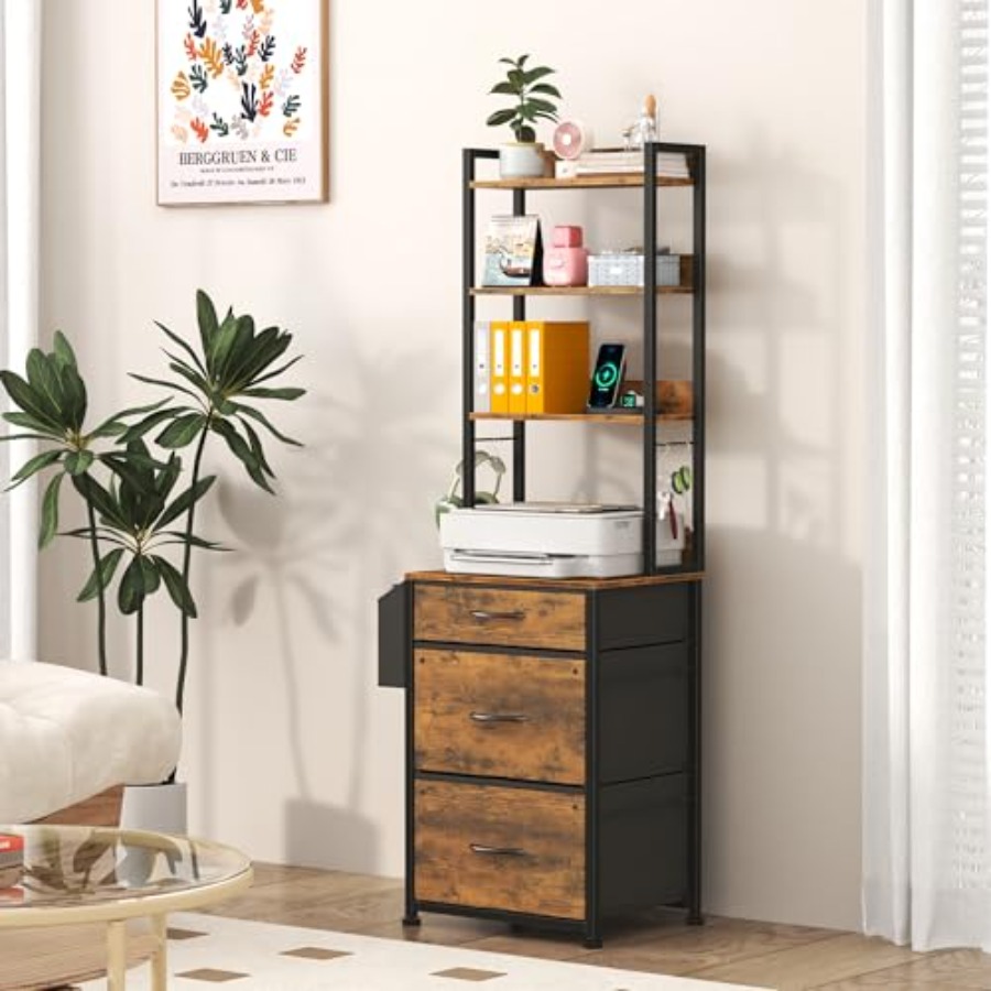 3 Fabric Drawer Tall File Cabi - Commercial Printer のレビューと価格