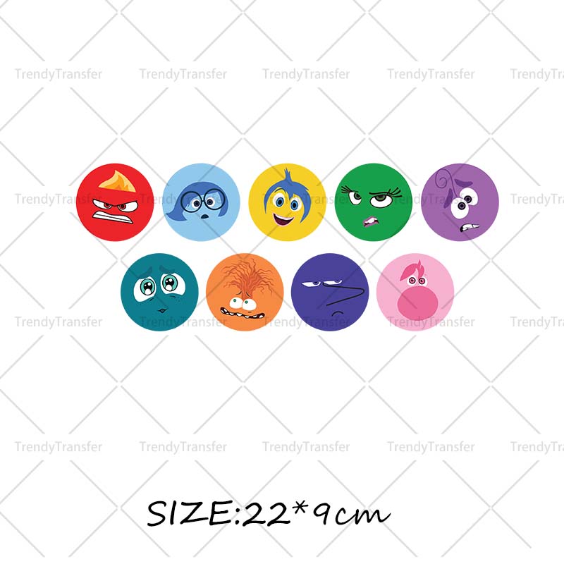 Inside Out Iron on Decals for  - Printable Heat Transfer Vinyl のレビューと価格