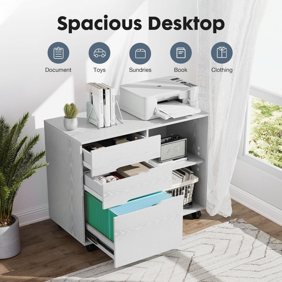 Lateral File Cabinet with 3 Dr - Commercial Printer のレビューと価格