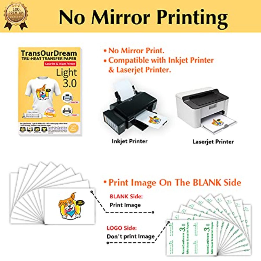 Tru-Heat Transfer Paper for In - Printable Heat Transfer Vinyl のレビューと価格
