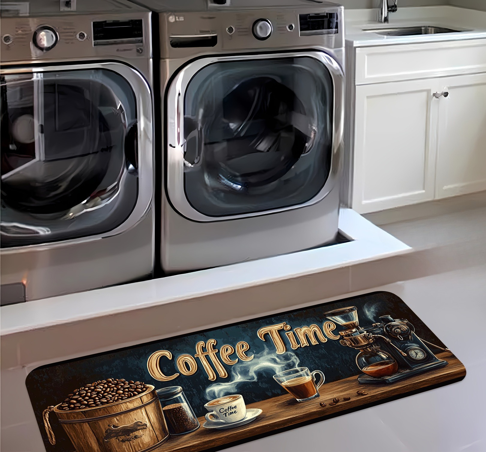 Coffee Cup Printed Long Carpet - Commercial Printing Shop のレビューと価格