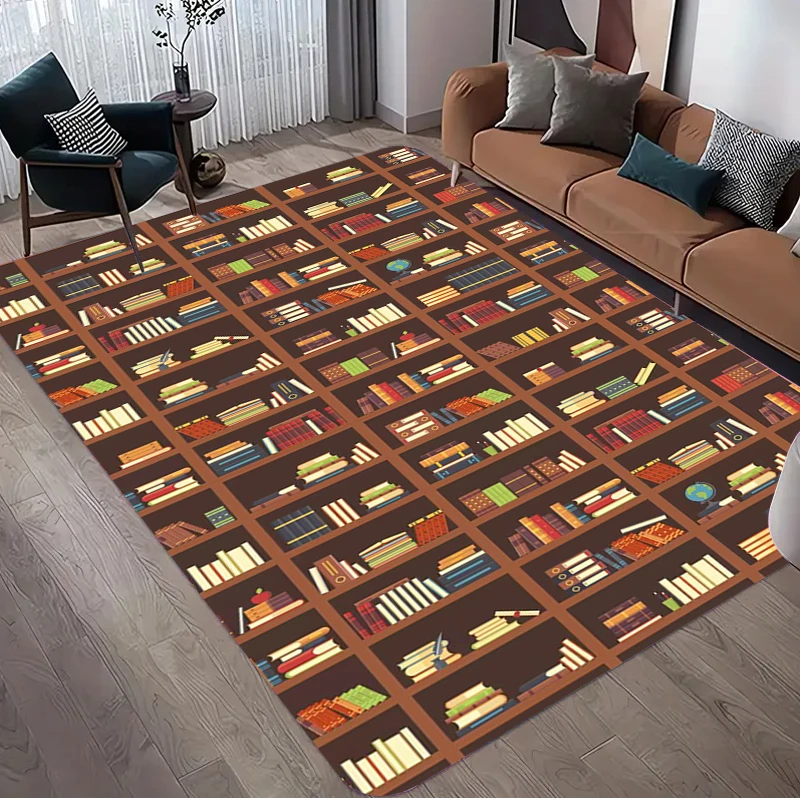 Vintage Book Print Area Rug, R - Commercial Book Printing Machines のレビューと価格