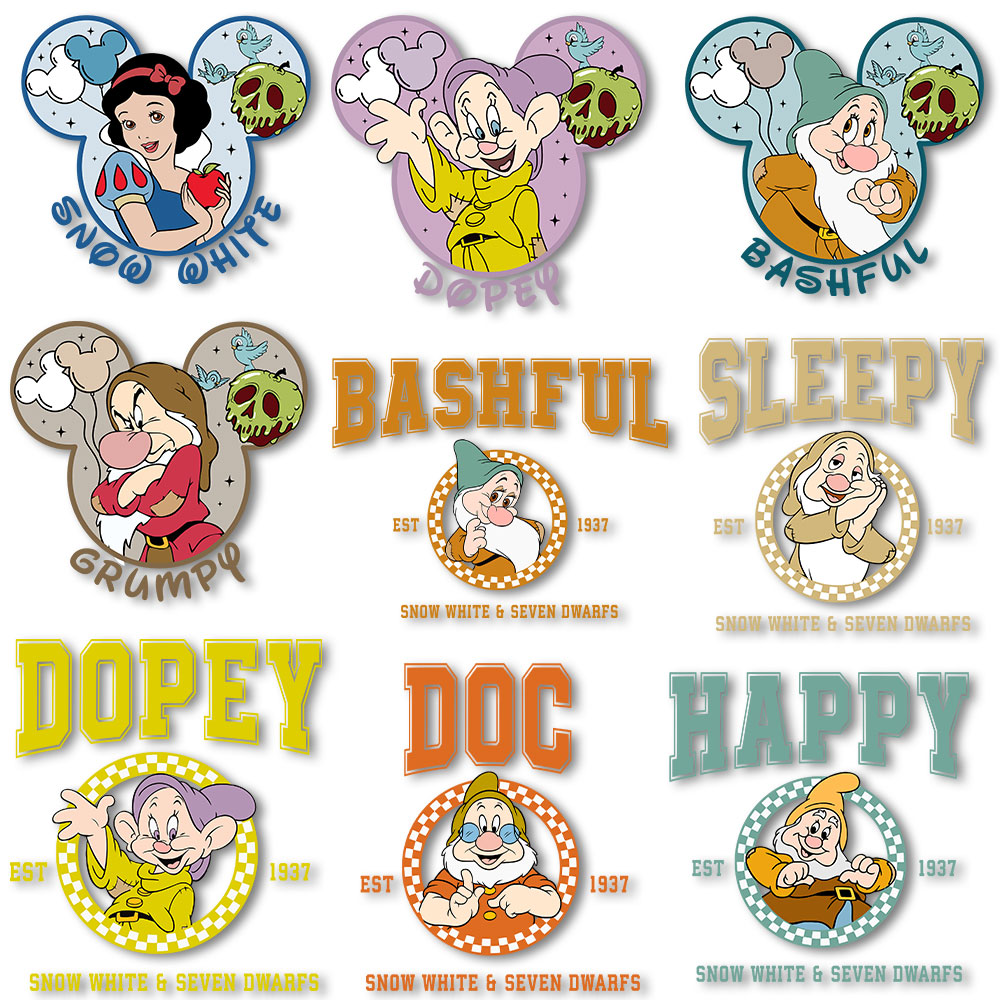 Snow White and the Seven Dwarf - Printable Heat Transfer Vinyl のレビューと価格